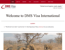 Tablet Screenshot of dmsvisainternational.com